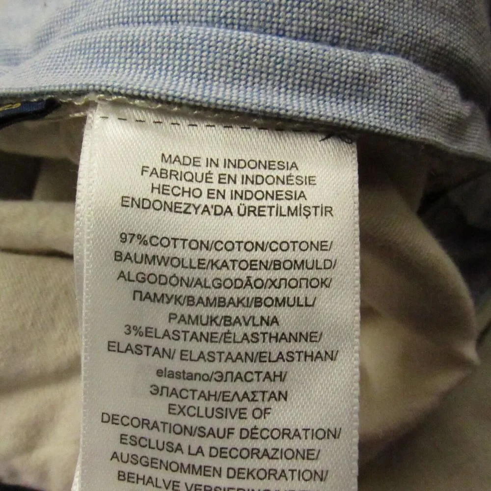 Polo Ralph Lauren Shorts Mens 42x9 Chino Beige Pony Logo‎ Stretch Classic Fit